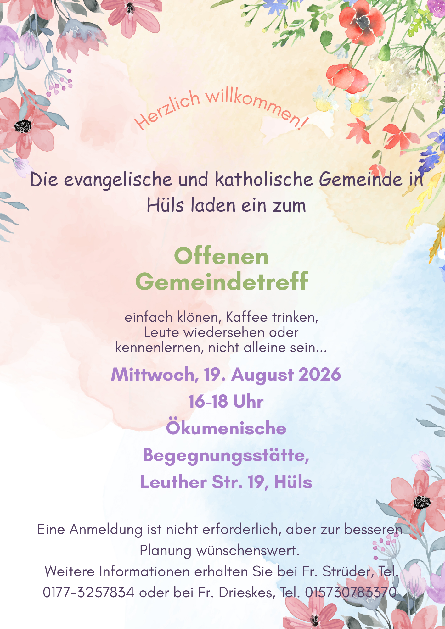 Gemeindetreff am 19.08.2026 (c) Barbara Strüder