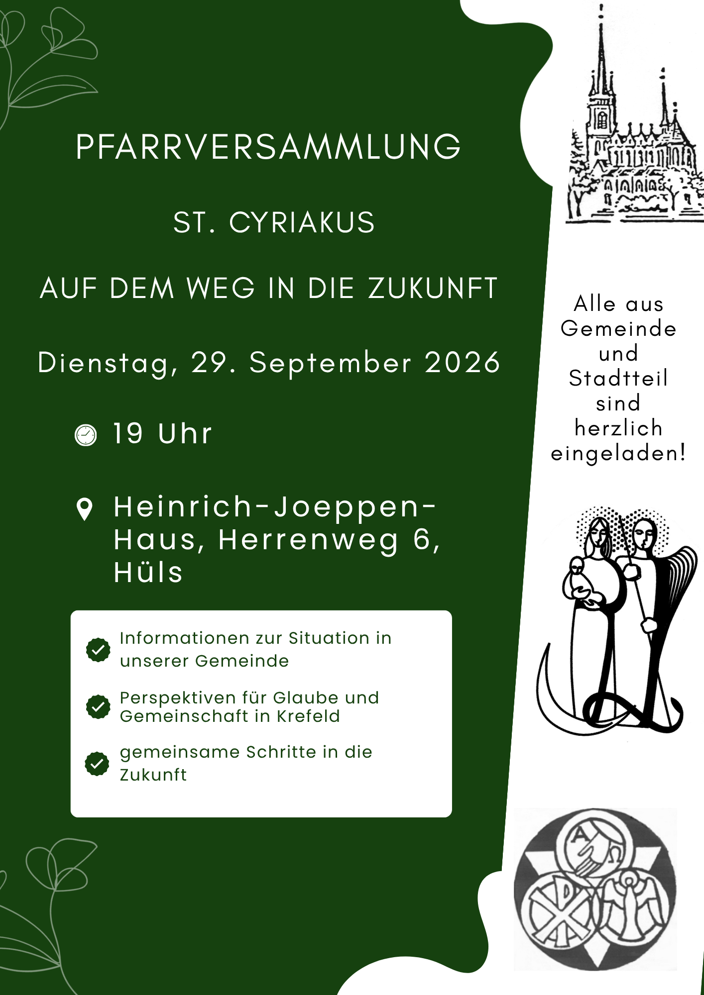 2026-09-Flyer Pfarrversammlung (c) Barbara Strüder, erstellt mit Canva