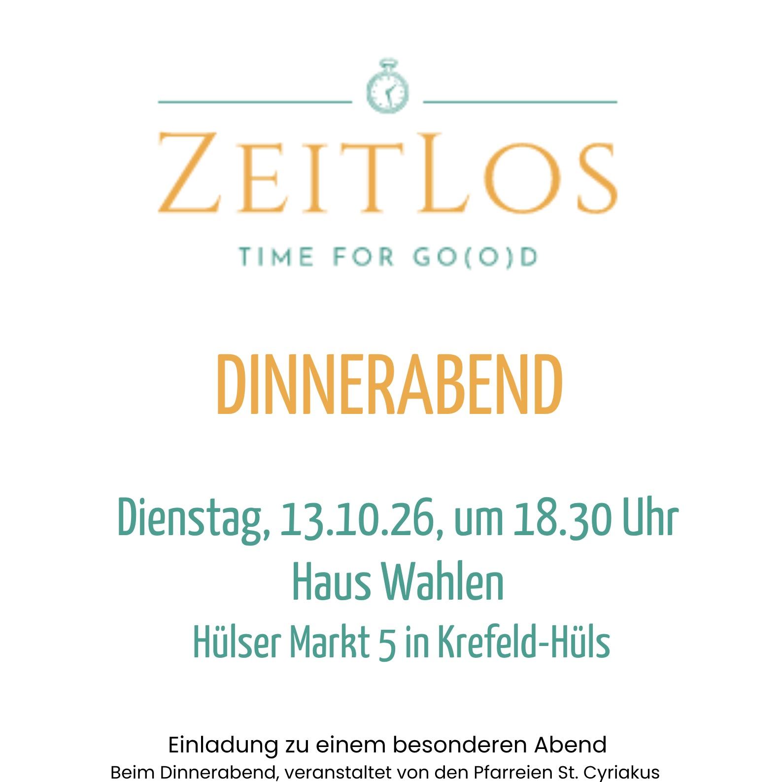 Dinnerabend 13.10.2026