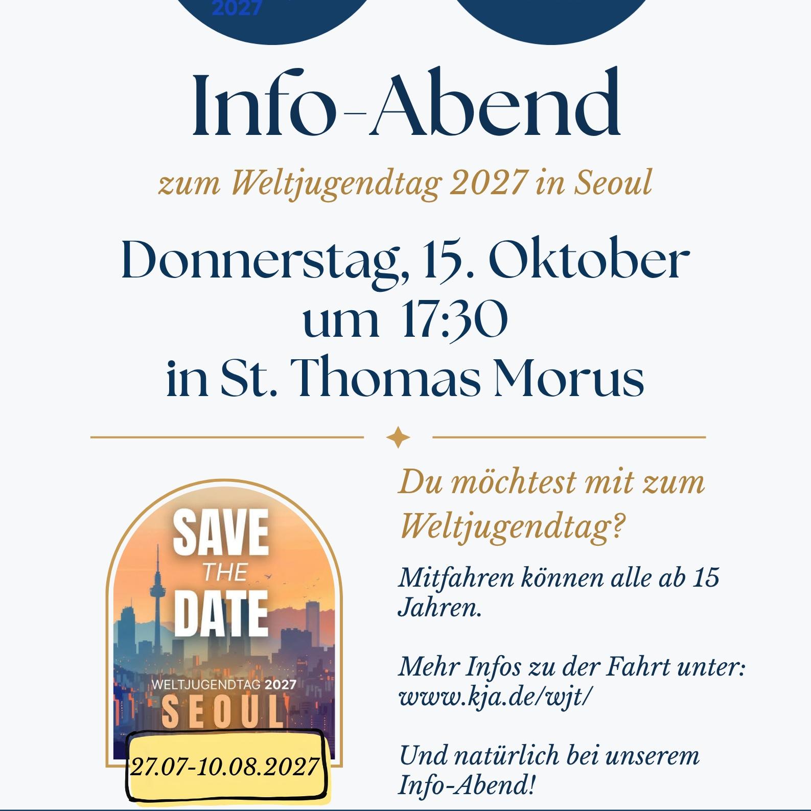 Informationsabend zum Weltjugendtag 2027 in Seoul