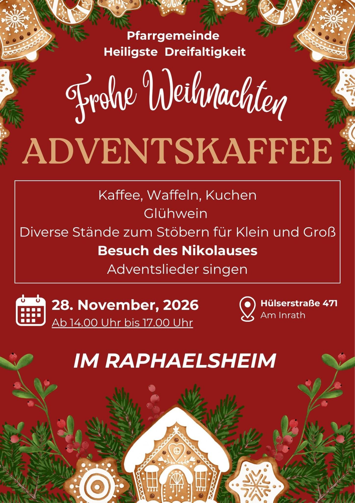 Adventskaffee am 28.11.2026 (c) Rolf Roosen, erstellt mit Canva