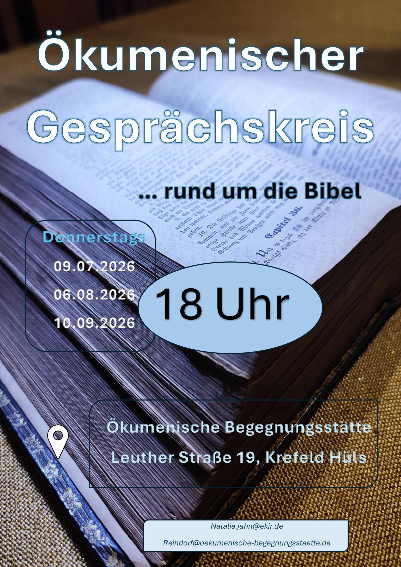 2026_3. Quartal_Ökumenischer Gesprächskreis rund um die Bibel (c) Raphaela Reindorf