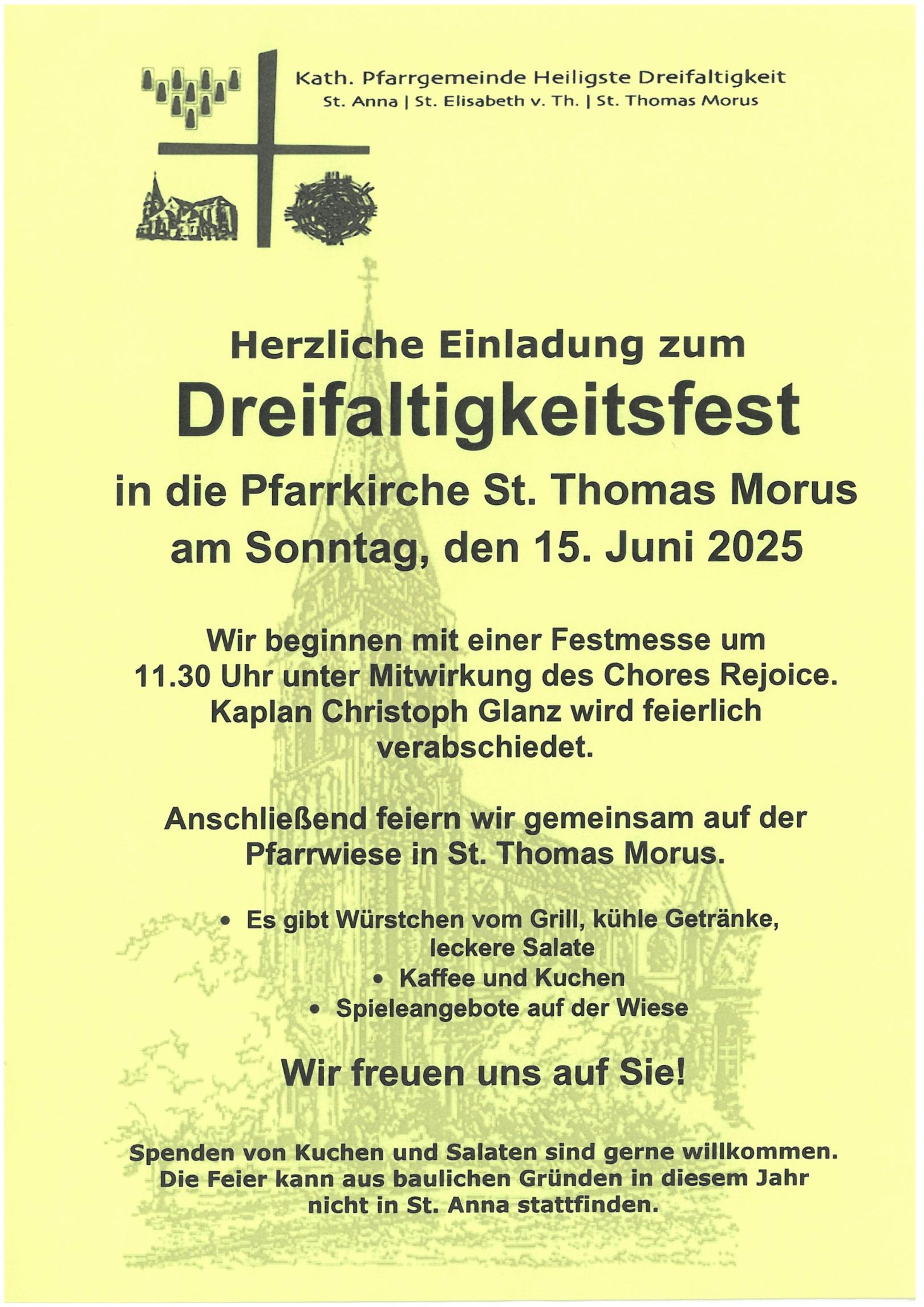 Dreifaltigkeitsfest 2025 (c) Kath. Kirchengemeinde Hl. Dreifaltigkeit Krefeld