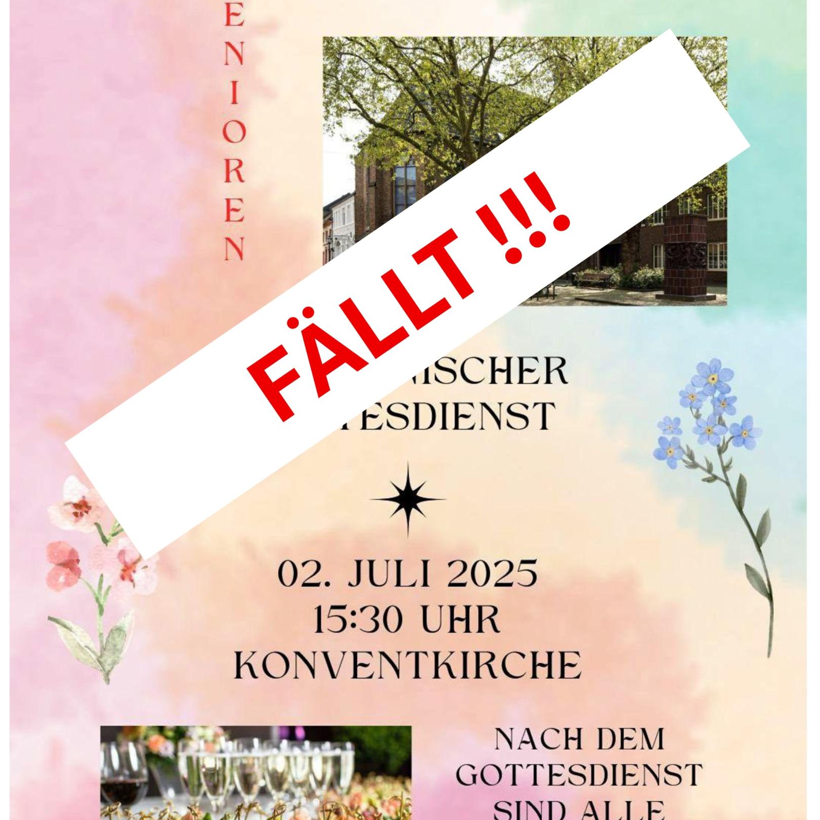 FÄLLT AUS Sommergottesdienst
