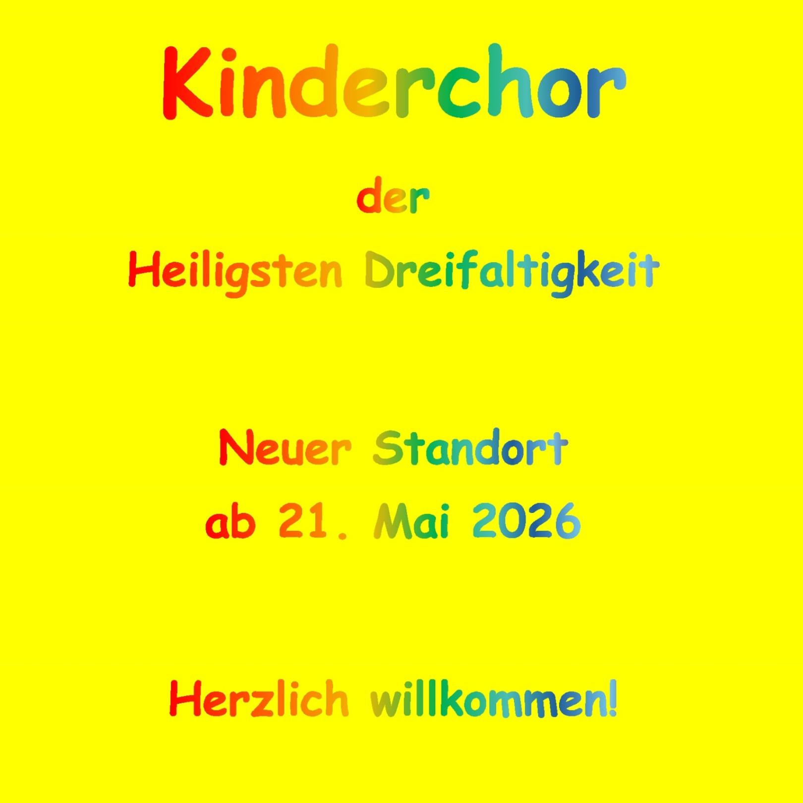 Kinderchor Hl. Dreifaltigkeit