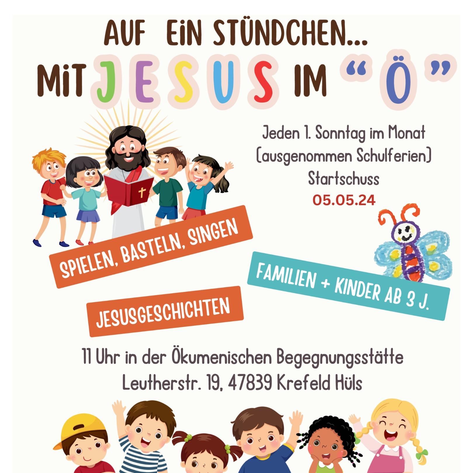 Mit Jesus im Ö Plakat