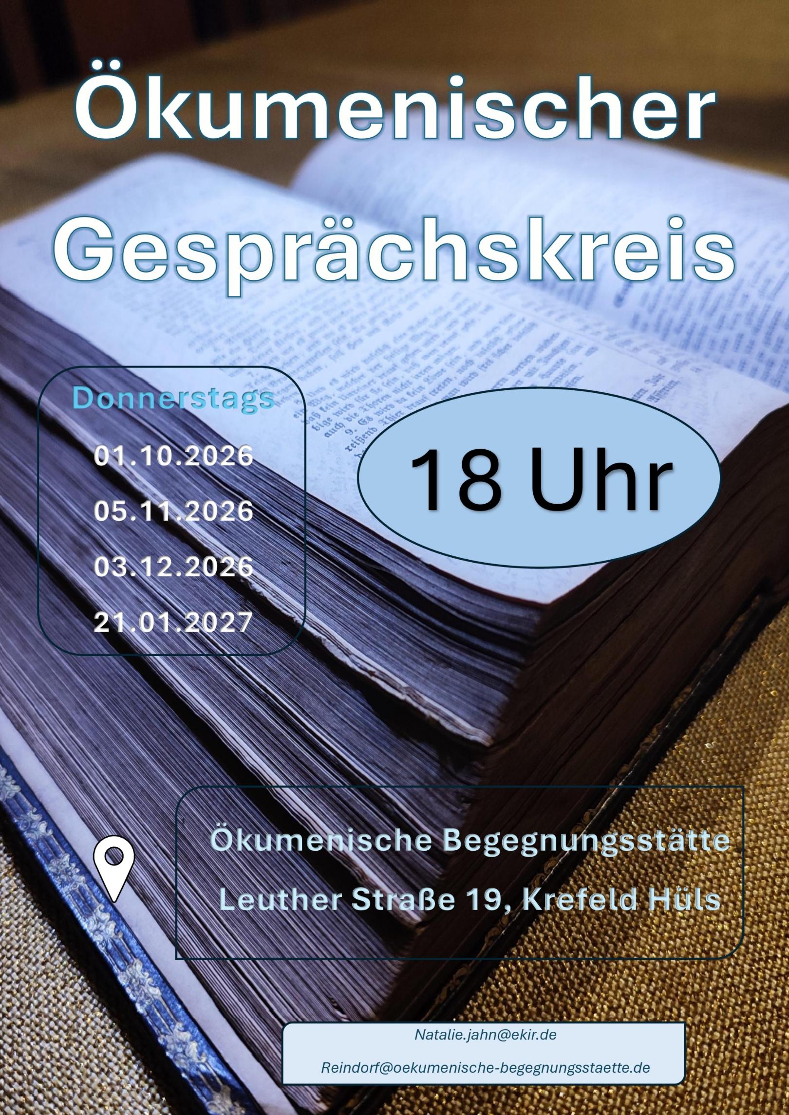 Ökumenischer Gesprächskreis Okt-Jan 27 (c) Raphaela Reindorf