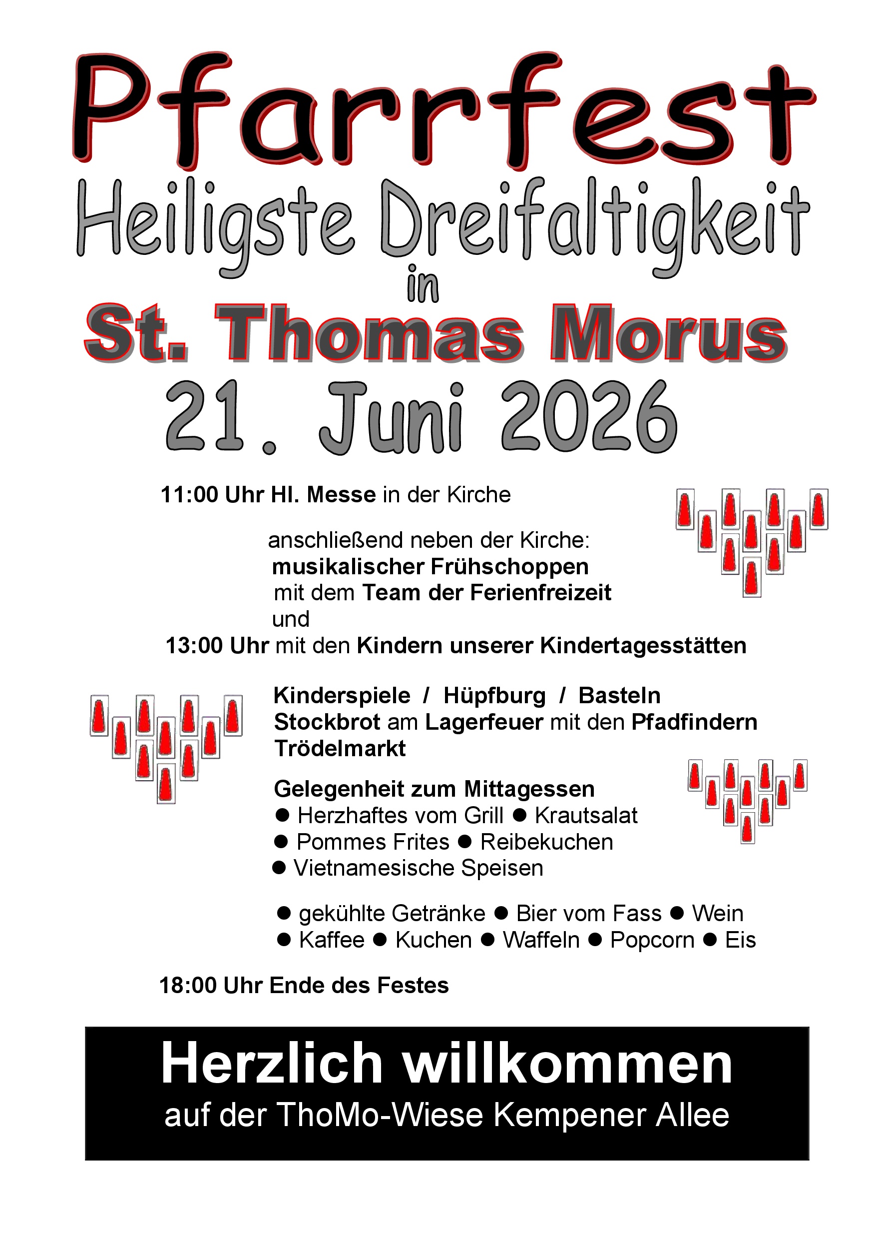 Pfarrfest 2026 Plakat (c) Kath. Kirchengemeinde Hl. Dreifaltigkeit, Krefeld