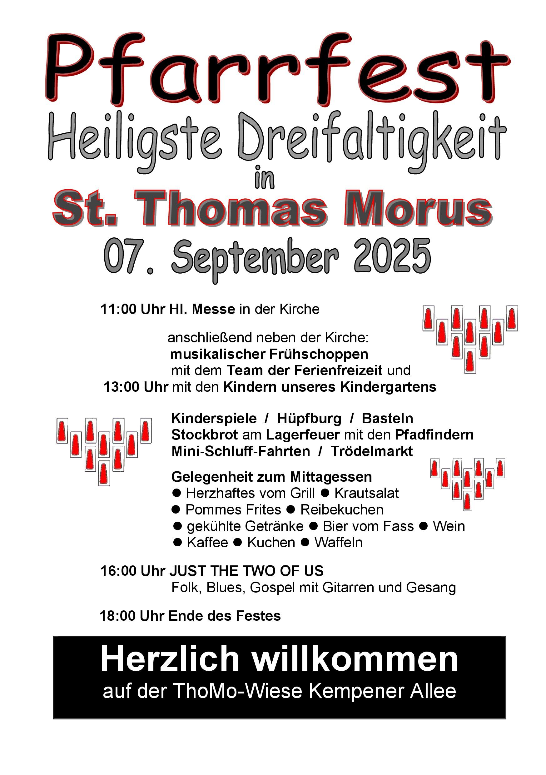 Plakat Pfarrfest Hl. Dreifaltigkeit (c) Kath. Kirchengemeinde Hl. Dreifaltigkeit