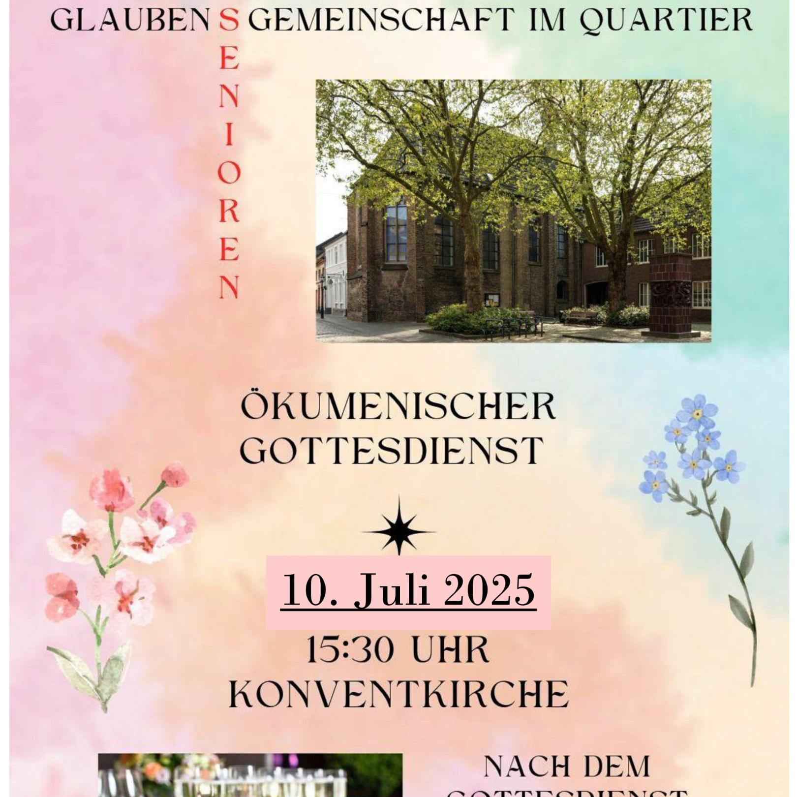 Sommergottesdienst Juli 2025 NEUER Termin